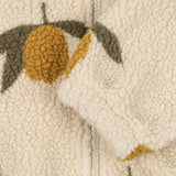 Konges Slojd - Ciepła kurtka teddy z kapturem i miękką podszewką Jody, mon grand citron