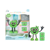 Glo Pals - Postać do kąpieli Pippa - zestaw z dwiema kostkami sensorycznymi świecącymi w wodzie