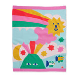 Halcyon Nights - Miękki kocyk z dziecięcym wzorem Rainbow Valley