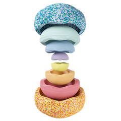 Stapelstein - Summer Rainbow Set pastel 6+2 el.