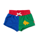 Halcyon Nights - Miękkie szorty z aplikacją z frotte Terry Dino