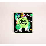 OMY - Zestaw welwetowych kolorowanek - Dinozaury