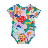 Halcyon Nights - Miękkie body krótkim rękawem Rainbow Valley