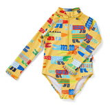 Halcyon Nights - Kostium kąpielowy z długim rękawem Chomp chomp