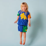 Halcyon Nights - Miękki t-shirt z aplikacją z frotte Terry Dino