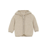 HUTTEliHUT - Kurtka z uszkami, wełna merino, Camel Melange