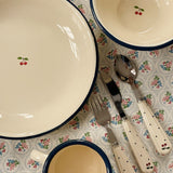 Konges Slojd - Zestaw sztućców Navy Dots