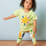 Halcyon Nights - Bawełniany, miękki t-shirt z aplikacją Happy Harvest