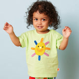 Halcyon Nights - Bawełniany, miękki t-shirt z aplikacją Happy Harvest