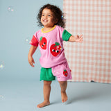 Halcyon Nights - Miękkie szorty z aplikacją z frotte Terry Cherry