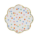 Meri Meri - Papierowe talerzyki deserowe  8szt. Colourful pattern