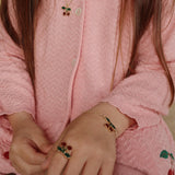 Konges Slojd - Zestaw biżuterii – naszyjnik, bransoletka i pierścionek z wisienką