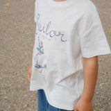 Konges Slojd - Koszulka z krótkim rękawem Era Off white/sailor