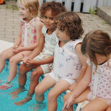 Konges Slojd - Kamizelka wypornościowa do pływania AVERY Cherry Pink Motif