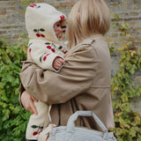 Konges Slojd - Polarowy kombinezon niemowlęcy z kapturem Jody Teddy, Ma Grande Cerise