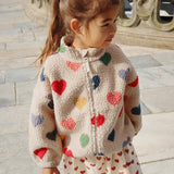 Konges Slojd - Ciepła kurtka teddy z kapturem i miękką podszewką Jody, Bon Coeur Colore