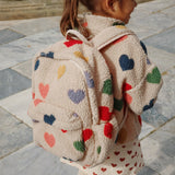 Konges Slojd - Ciepła kurtka teddy z kapturem i miękką podszewką Jody, Bon Coeur Colore