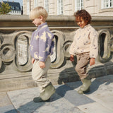 Konges Slojd - Ciepła kurtka teddy z kapturem i miękką podszewką Jody, Dino Mist