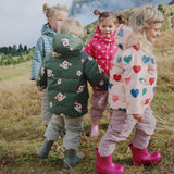 Konges Slojd - Zimowa kurtka z ociepleniem Nuka, coeur rose coloré