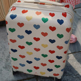 Konges Slojd - Walizka kabinowa dziecięca – lekka, na kółkach, z zamkiem TSA, bon coeur coloré