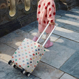 Konges Slojd - Walizka kabinowa dziecięca – lekka, na kółkach, z zamkiem TSA, bon coeur coloré