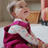 Konges Slojd - Body niemowlęce z długim rękawem z bawełny organicznej, bella rosita