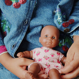 Konges Slojd - Kurtka jeansowa Magot z cekinowymi kokardami, amarena sequin