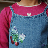 Konges Slojd – Bluzka prążkowana z połyskiem Roli, purple impression