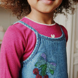 Konges Slojd – Bluzka prążkowana z połyskiem Roli, purple impression