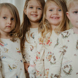 Konges Slojd - Bawełniany zestaw: bluzka i spodnie, Snow bow ballerina