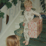 Konges Slojd - Bawełniany zestaw: bluzka i spodnie, Snow bow ballerina