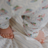 Konges Slojd - Spodnie niemowlęce z ażurowym wzorem Minnie, bow rouge