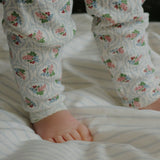 Konges Slojd - Spodnie niemowlęce z ażurowym wzorem Minnie, bow rouge