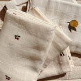 Konges Slojd - Zestaw pieluszek muślinowych 3 szt. Lime Stone