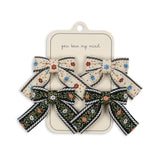 Konges Slojd - Ozdobne spinki do włosów Bow 4 szt.