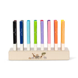 Konges Slojd - Zestaw 24 markerów w drewnianym bloku, safari