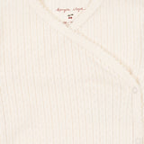 Konges Slojd - Kopertowe body z bawełny organicznej Minnie Antique white