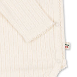 Konges Slojd - Kopertowe body z bawełny organicznej Minnie Antique white