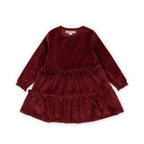 Konges Slojd - Świąteczna sukienka z miękkiego weluru