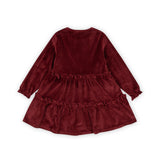 Konges Slojd - Świąteczna sukienka z miękkiego weluru