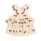 Konges Slojd - Tiulowa sukienka Yvonne, bowie red