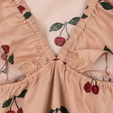 Konges Slojd - Rampers z bawełny organicznej Ma Grande Cerise Blush