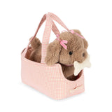 Konges Slojd – Pluszowy piesek Maude z koszyczkiem