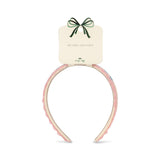 Konges Slojd - Opaska do włosów z haftowanym serduszkiem