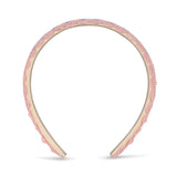 Konges Slojd - Opaska do włosów z haftowanym serduszkiem