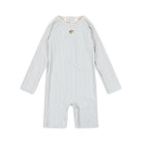 Konges Slojd - Kostium kąpielowy z długim rękawem Tea Stripe