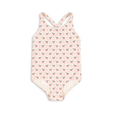 Konges Slojd - Kostium kąpielowy Marle Cherry Pink Motif