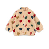 Konges Slojd - Ciepła kurtka teddy z kapturem i miękką podszewką Jody, Bon Coeur Colore