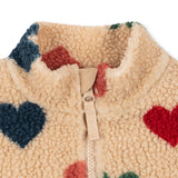 Konges Slojd - Ciepła kurtka teddy z kapturem i miękką podszewką Jody, Bon Coeur Colore