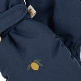 Konges Slojd – Wytrzymałe i ciepłe dziecięce rękawiczki z ociepleniem i podszewką z polaru Nohr, mood indigo